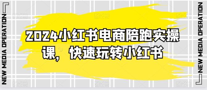 2024小红书电商陪跑实操课，快速玩转小红书，超过20节精细化课程-南友云赚