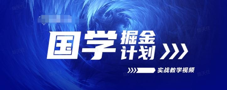 国学掘金计划2024实战教学视频教学，高复购项目长久项目-南友云赚