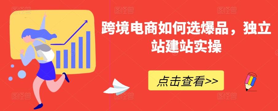跨境电商如何选爆品，独立站建站实操-南友云赚