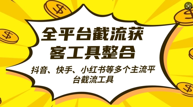 全平台截流获客工县整合全自动引流，日引2000+精准客户【揭秘】-南友云赚