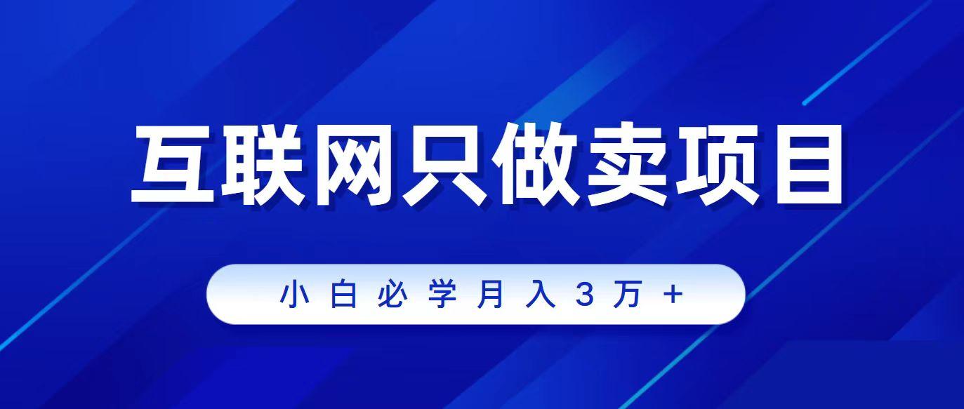 (9623期)互联网的尽头就是卖项目，被割过韭菜的兄弟们必看！轻松月入三万以上！-南友云赚