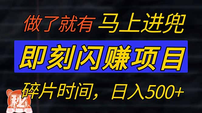 零门槛 即刻闪赚项目！！！仅手机操作，利用碎片时间，轻松日赚500+-南友云赚