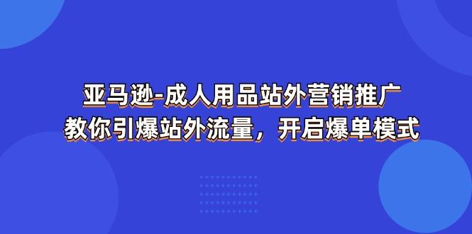 亚马逊-成人用品 站外营销推广  教你引爆站外流量，开启爆单模式-南友云赚