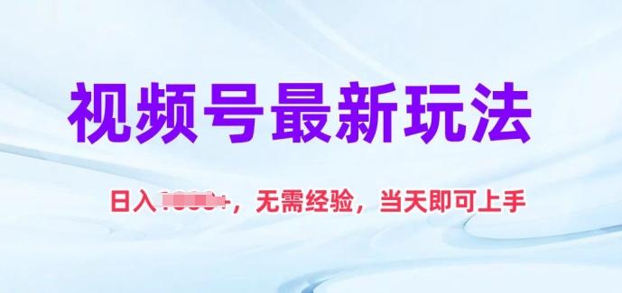 视频号最新玩法，日入1k+，无需经验，当天即可上手【揭秘】-南友云赚