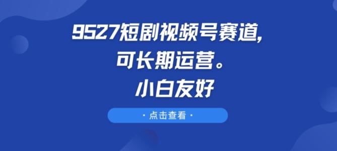 9527短剧视频号赛道，可长期运营，小白友好【揭秘】-南友云赚