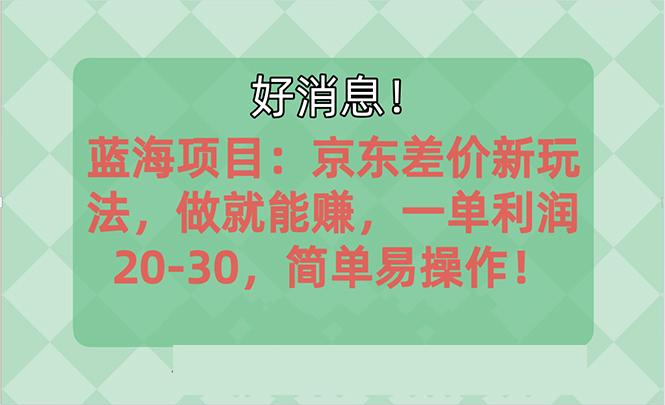 越早知道越能赚到钱的蓝海项目：京东大平台操作，一单利润20-30，简单…-南友云赚