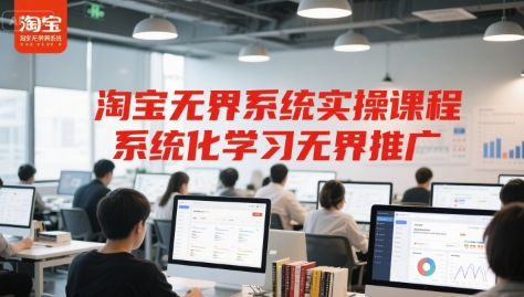 淘宝无界系统实操课程，系统化学习无界推广-南友云赚