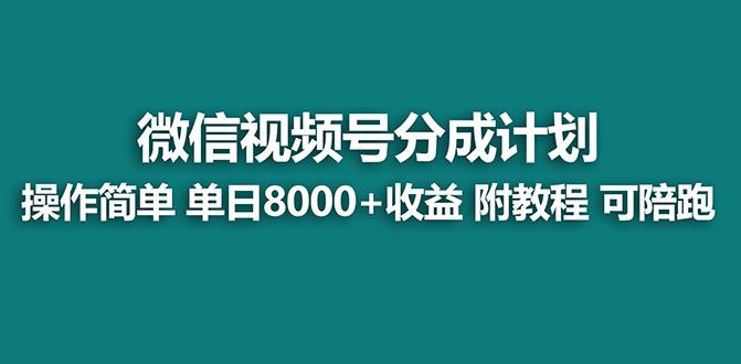【蓝海项目】视频号分成计划最新玩法，单天收益8000+，附玩法教程，24年…-南友云赚