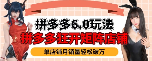拼多多虚拟商品暴利6.0玩法，轻松实现月入过W-南友云赚