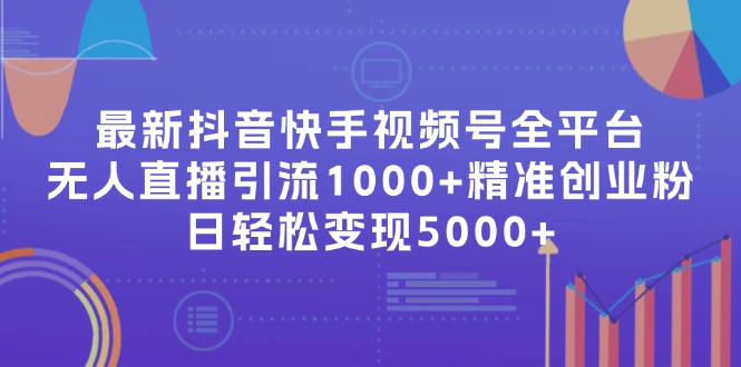 最新抖音快手视频号全平台无人直播引流1000+精准创业粉，日轻松变现5000+-南友云赚