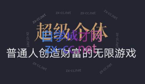 超级个体·普通人创造财富的无限游戏-南友云赚