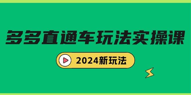 (9412期)多多直通车玩法实战课，2024新玩法(7节课)-南友云赚