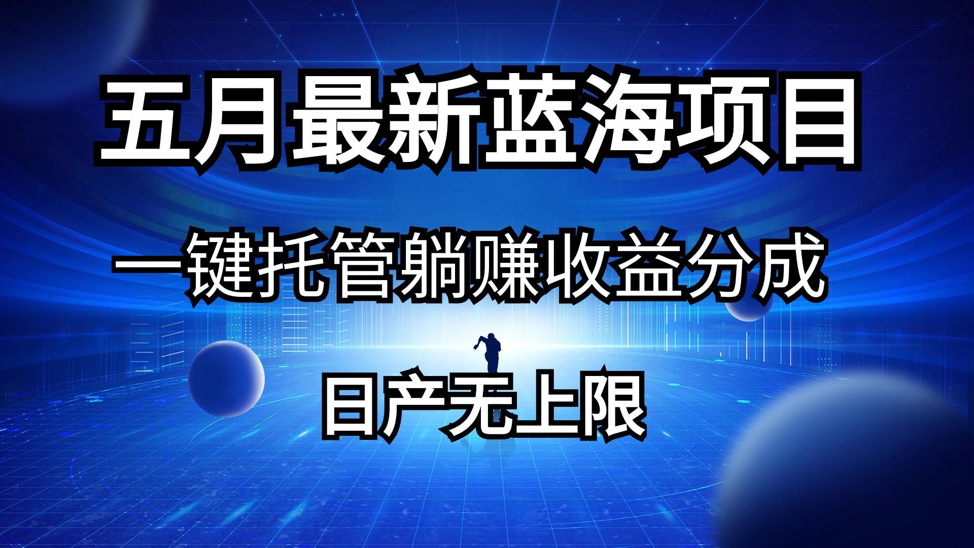 五月刚出最新蓝海项目一键托管 躺赚收益分成 日产无上限-南友云赚