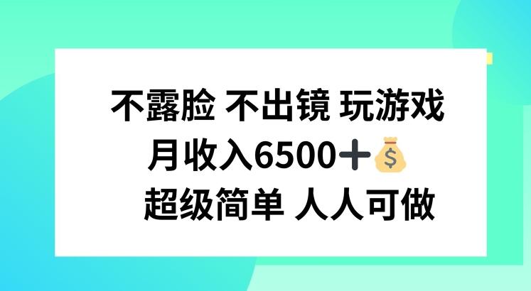 不露脸 不出境 玩游戏，月入6500 超级简单 人人可做【揭秘】-南友云赚