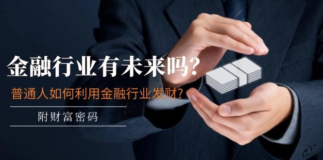 某付费文章：金融行业有未来吗？普通人如何利用金融行业发财?(附财富密码-南友云赚