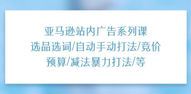 亚马逊站内广告系列课：选品选词/自动手动打法/竞价预算/减法暴力打法/等-南友云赚
