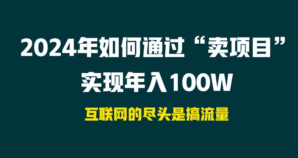 2024年如何通过“卖项目”实现年入100W-南友云赚