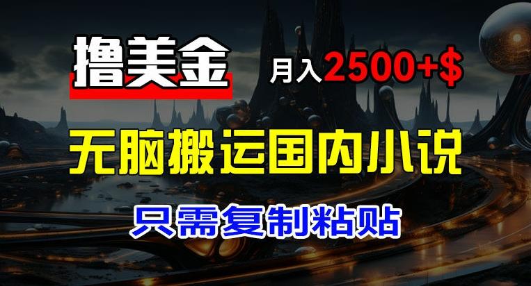 最新撸美金项目，搬运国内小说爽文，只需复制粘贴，稿费月入2500+美金，新手也能快速上手【揭秘】-南友云赚
