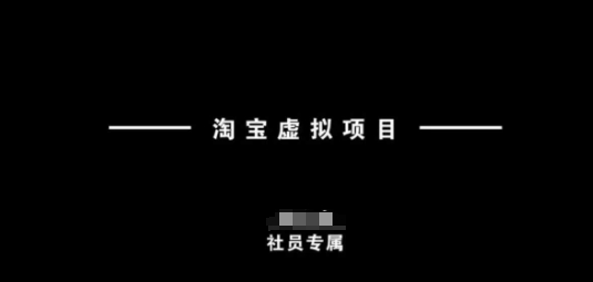 淘宝虚拟项目，从理论到实操，新手也能快速上手-南友云赚