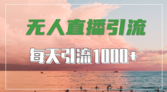 抖音快手视频号全平台通用，无人直播引流法，超暴力引流1000+高质量精准创业粉【揭秘】-南友云赚