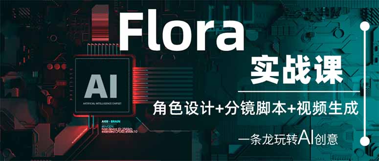 Flora实战课：角色设计+分镜脚本+视频生成，一条龙玩转AI创意-南友云赚