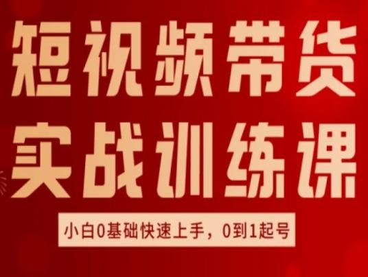 短视频带货实战训练课，好物分享实操，小白0基础快速上手，0到1起号-南友云赚