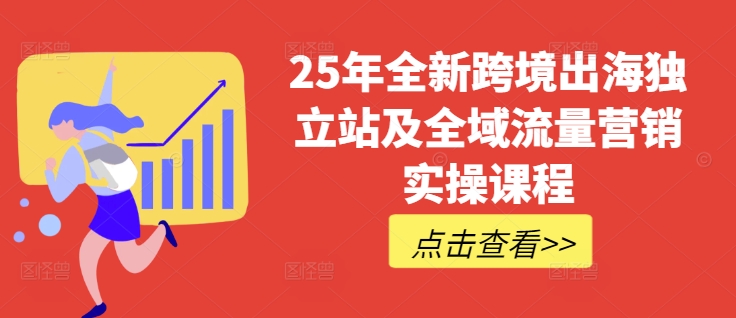 25年全新跨境出海独立站及全域流量营销实操课程，跨境电商独立站TIKTOK全域营销普货特货玩法大全-南友云赚