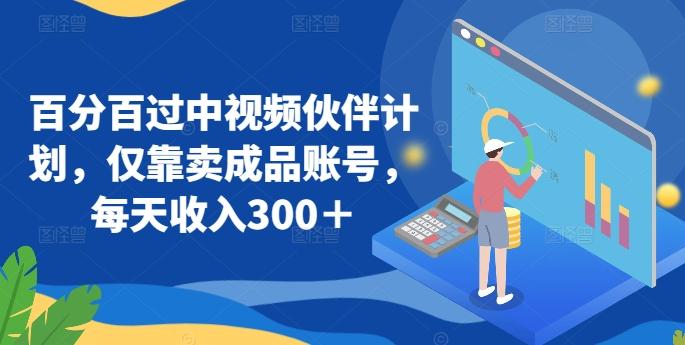 百分百过中视频伙伴计划，仅靠卖成品账号，每天收入300＋【揭秘】-南友云赚