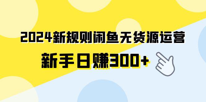 (9522期)2024新规则闲鱼无货源运营新手日赚300+-南友云赚