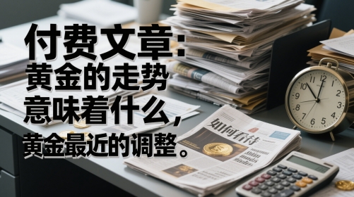 付费文章：黄金的走势意味着什么，如何看待黄金最近的调整-南友云赚