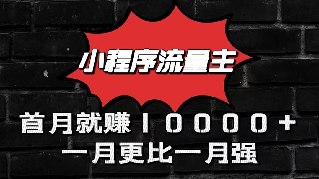 小程序流量主首月就赚10000+，一月更比一月强！小本创业首选-南友云赚