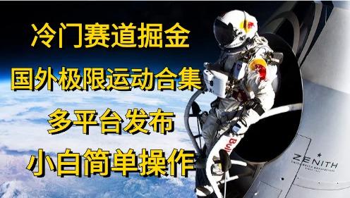 冷门赛道掘金，国外极限运动视频合集，多平台发布，小白简单操作-南友云赚
