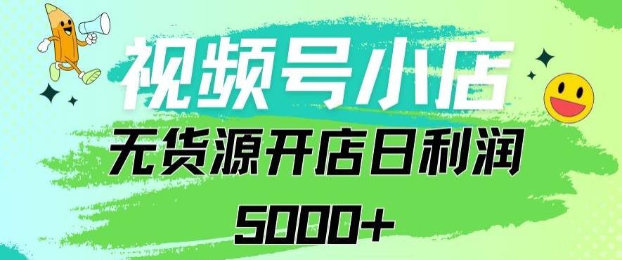 视频号无货源小店从0到1日订单量千单以上纯利润稳稳5000+【揭秘】-南友云赚