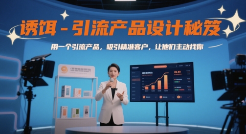 诱饵-引流产品设计秘笈，用一个引流产品，吸引精准客户，让他们主动找你-南友云赚