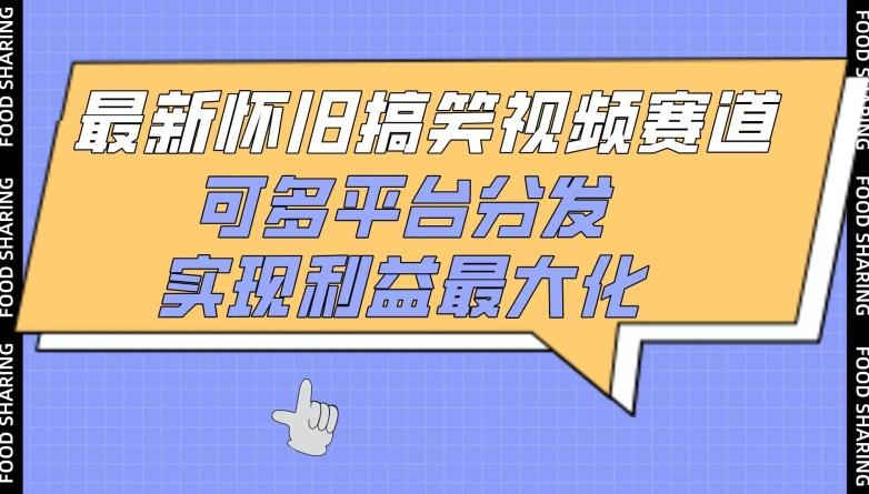 最新怀旧搞笑视频赛道，可多平台分发，实现利益最大化【揭秘】-南友云赚