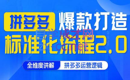 云杉老师·拼多多爆款打造标准化流程2.0-南友云赚