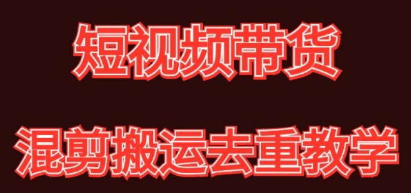 混剪去重短视频带货玩法，混剪搬运简单过原创思路分享-南友云赚