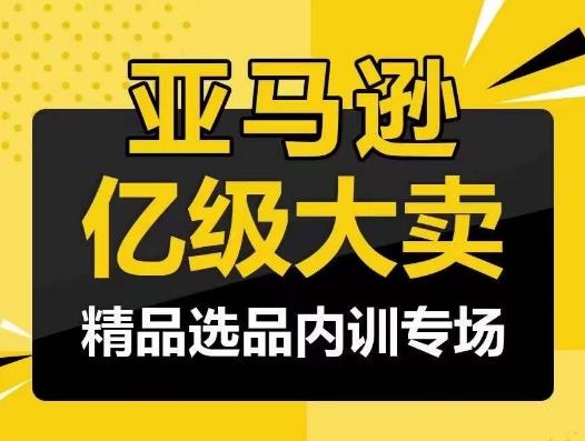 亚马逊亿级大卖-精品选品内训专场，亿级卖家分享选品成功之道-南友云赚