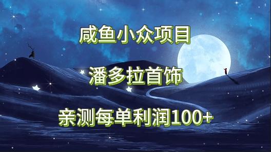 咸鱼小众项目，潘多拉首饰，亲测每单利润100+-南友云赚