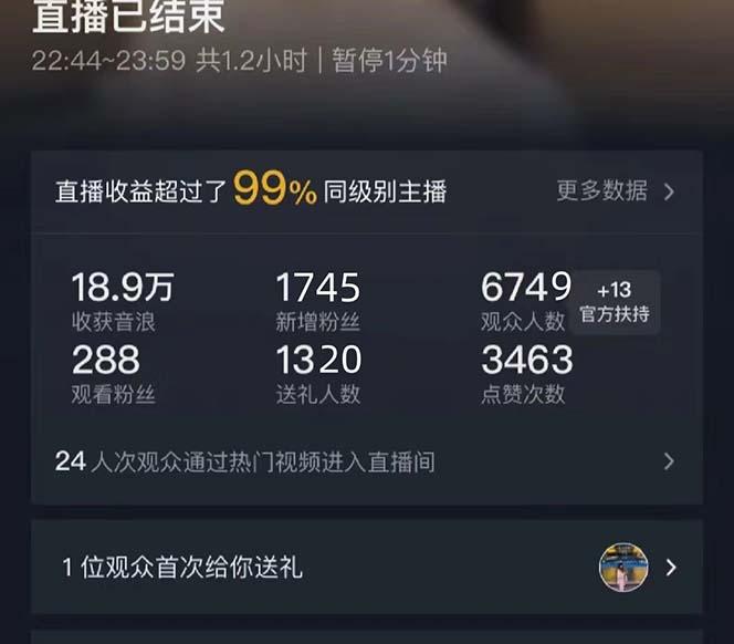 抖音美女直播，单场收益7000+,新手小白也可操作-南友云赚