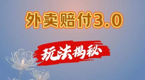 外卖赔付3.0玩法揭秘，简单易上手，在家用手机操作，每日500+【仅揭秘】-南友云赚