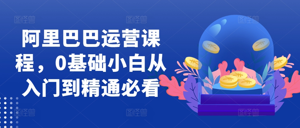 阿里巴巴运营课程，0基础小白从入门到精通必看-南友云赚