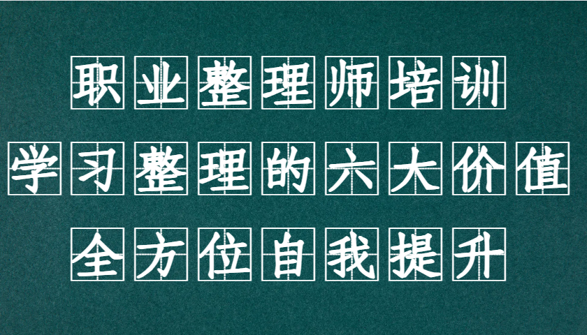 职业整理师培训(新版)，学习整理的六大价值，全方位自我提升！-南友云赚