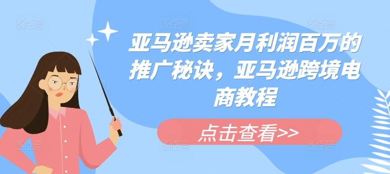 亚马逊卖家月利润百万的推广秘诀，亚马逊跨境电商教程-南友云赚