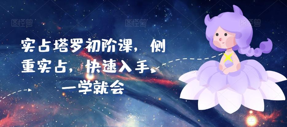 实占塔罗初阶课，侧重实占，快速入手，一学就会-南友云赚