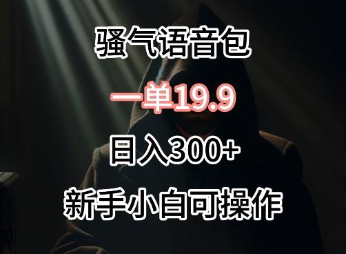 0成本卖骚气语音包，一单19.9.日入300+【揭秘】-南友云赚