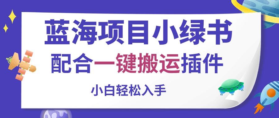 蓝海项目小绿书，配合一键搬运插件，小白轻松入手-南友云赚