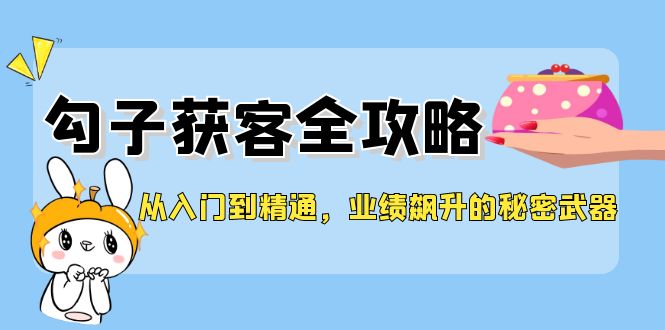 从入门到精通，勾子获客全攻略，业绩飙升的秘密武器-南友云赚