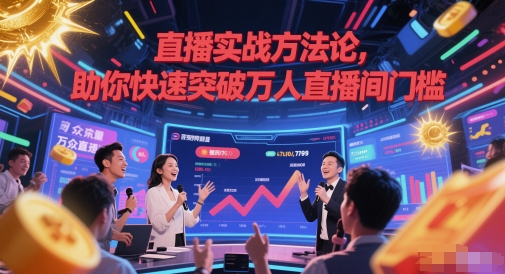 直播实战方法论，助你快速突破万人直播间门槛-南友云赚