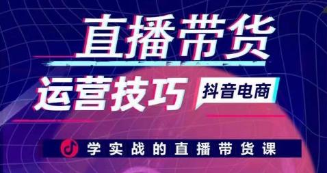 直播带货运营技巧，学实战的直播带货课-南友云赚